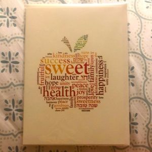 “Apple of blessings” Jewish New Year Papyrus card